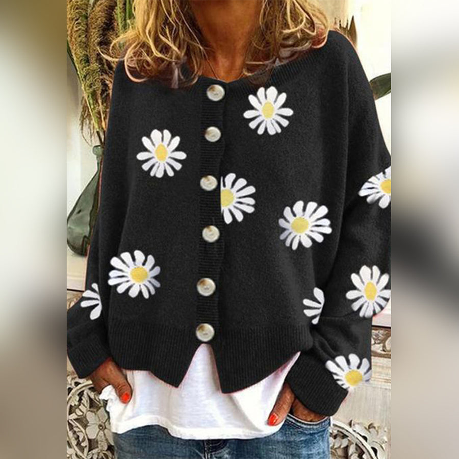 Cardigan Femme avec Imprimé Floral | Décontracté