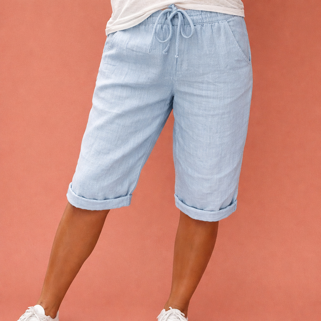 Shorts en coton confortables pour femmes avec une coupe élégante | Liora