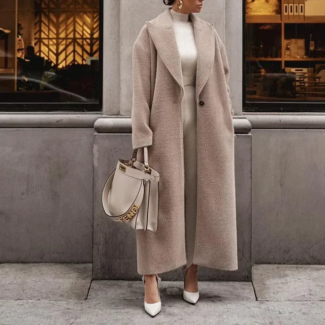 Manteau Long Oversize Femme | Chaud