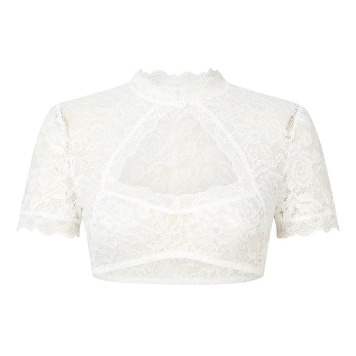 Blouse Dirndl Blanche pour Femmes Oktoberfest