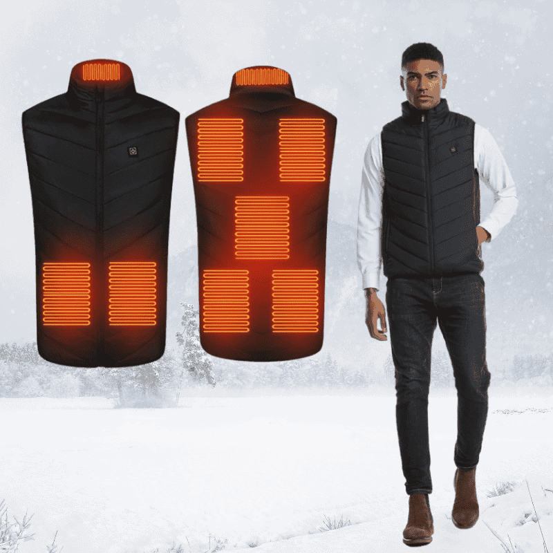 Gilet chauffant unisexe avec température réglable – Veste d'hiver électrique pour femmes et hommes