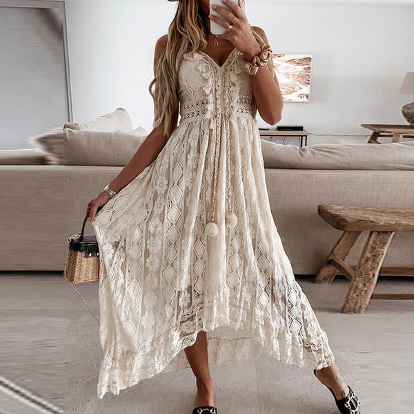Oceanna | Élégant Robe Maxikleid Boho - fluide et confortable