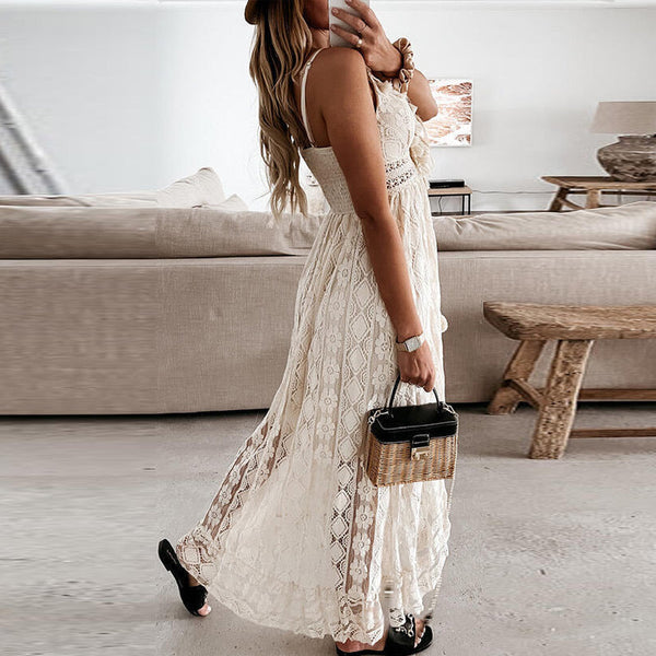 Oceanna | Élégant Robe Maxikleid Boho - fluide et confortable