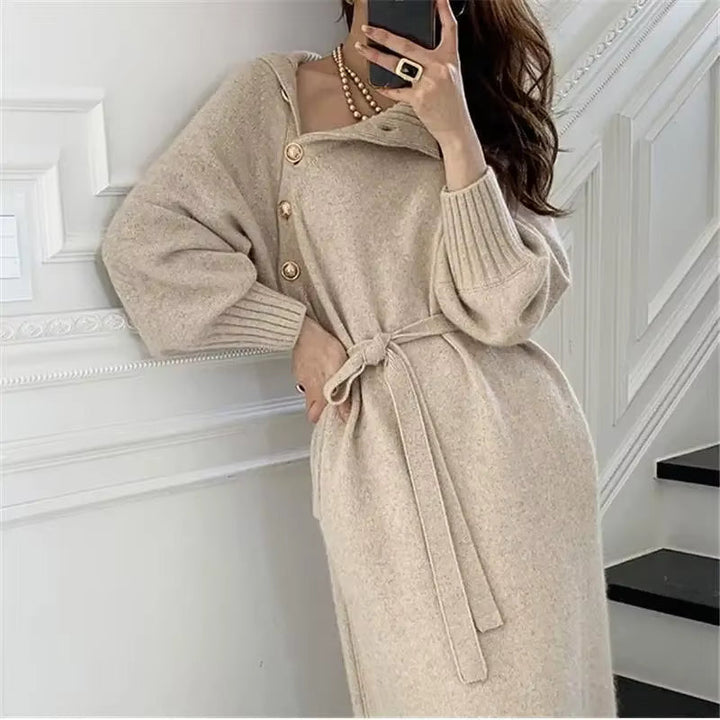 Tara | Robe en tricot pour femmes côtelée élégante et ajustée