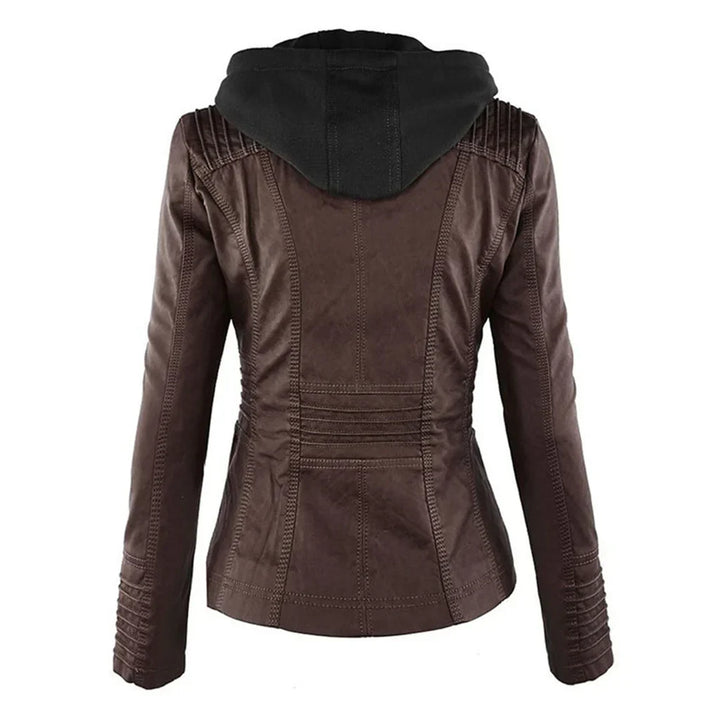 Wolff - veste en cuir pour femmes avec capuche