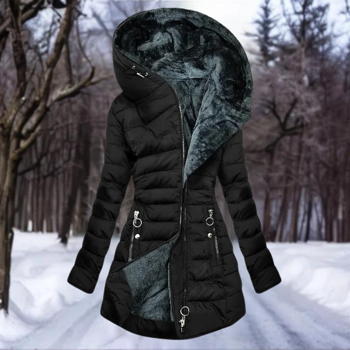 Manteau en peluche confortable, élégant et isolé pour femmes