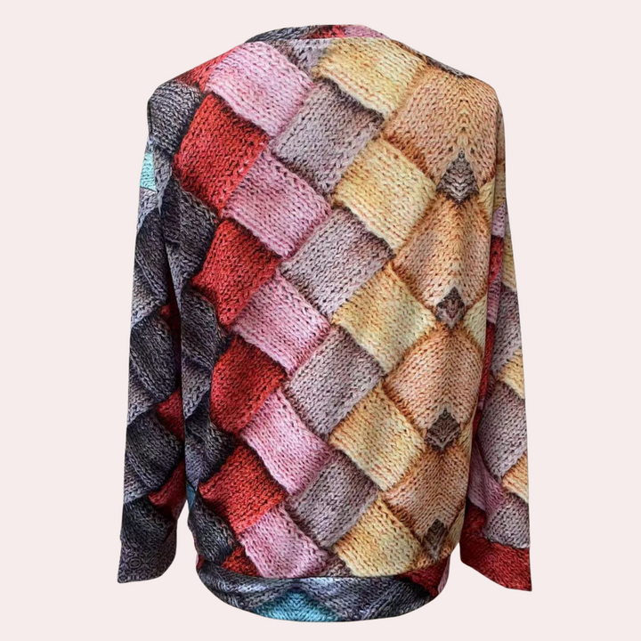 Pull en tricot coloré pour femmes | Décontracté
