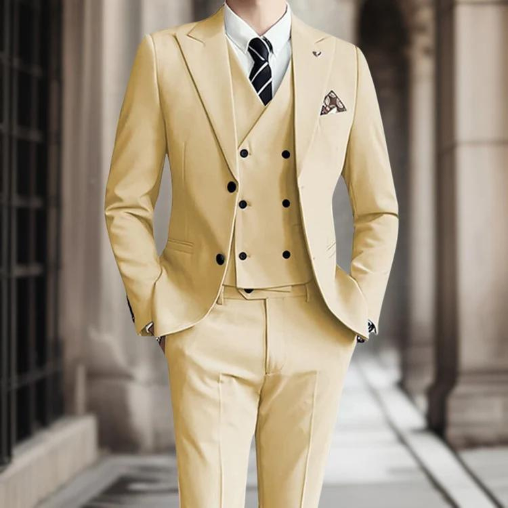 Costume de Mariage Slim Fit 3 Pièces pour Hommes | Élégant