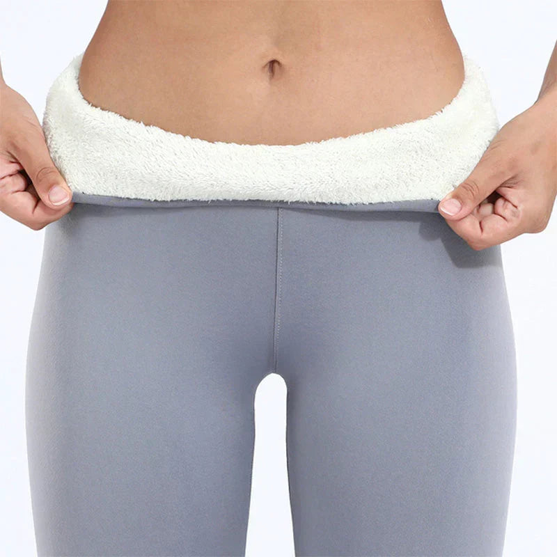 Leggings d'hiver chauds en agneau pour femmes