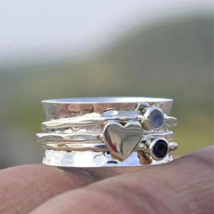 Bague Spinner Herz