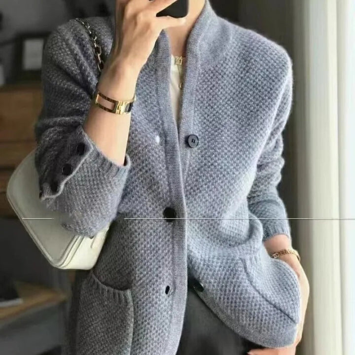 Veste en Tricot Élégante pour Femmes | Veste Courte avec Boutons