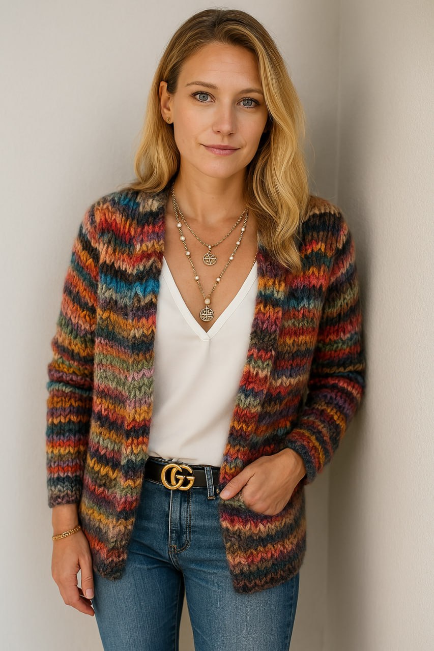 Celena | Cardigan coloré pour femmes avec imprimé – Un cardigan vivant pour un look stylé