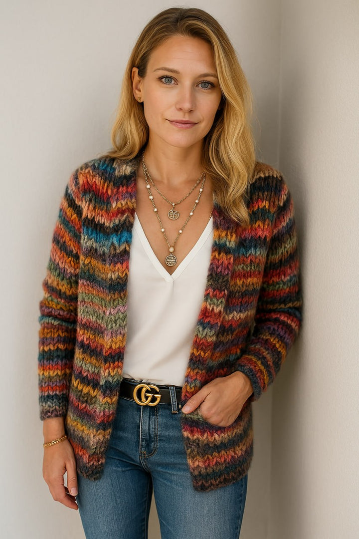 Celena | Cardigan coloré pour femmes avec imprimé – Un cardigan vivant pour un look stylé