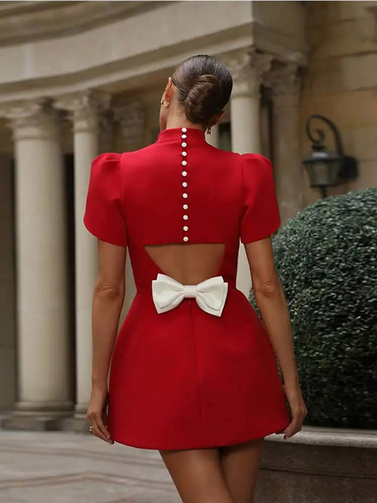 Christin | Robe courte avec épaulettes