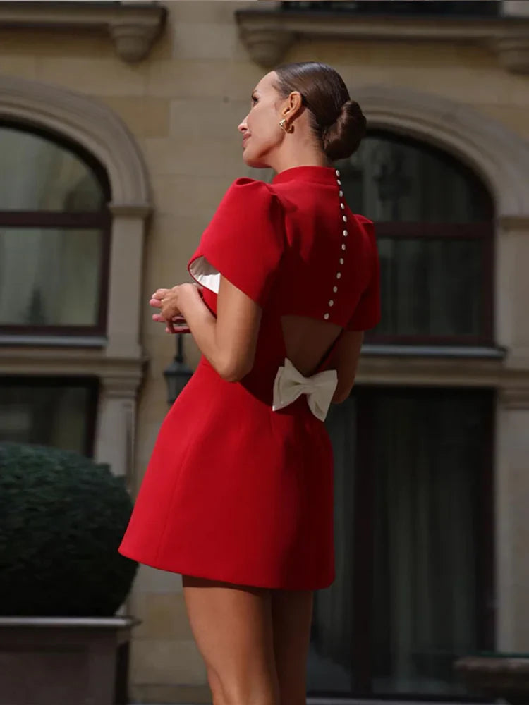 Christin | Robe courte avec épaulettes