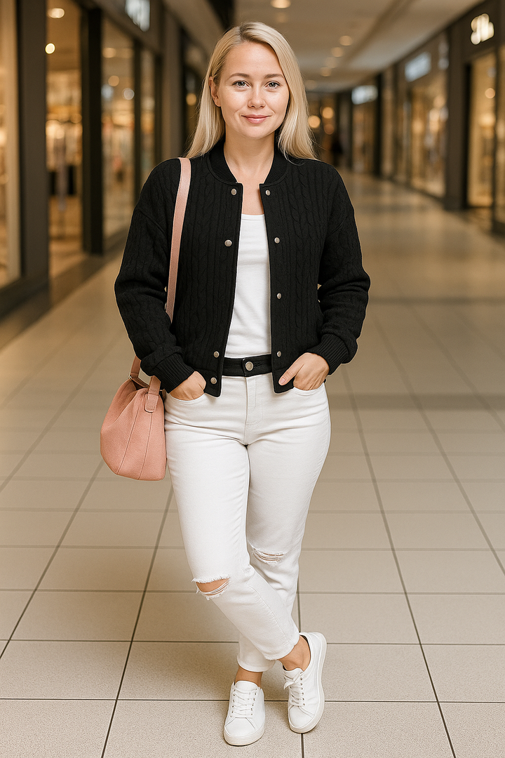 HELENE – Veste en tricot pour femmes – Élégante cardigan au design raffiné