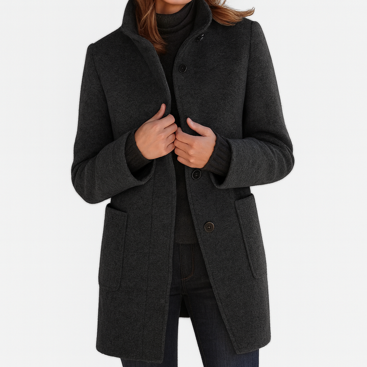 SUZANA | Manteau pour femmes avec col montant