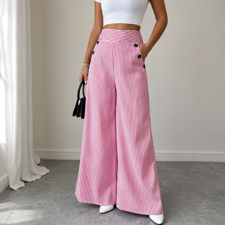 Bellagio™ Pantalon Palazzo avec coupe tailleur et élégance naturelle