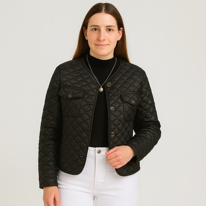 Renate | Manteau matelassé avec patte de boutonnage pour femmes