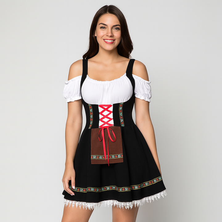 Robe Dirndl courte – Robe traditionnelle bavaroise pour femmes