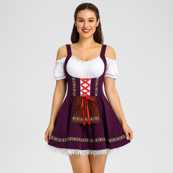 Robe Dirndl courte – Robe traditionnelle bavaroise pour femmes