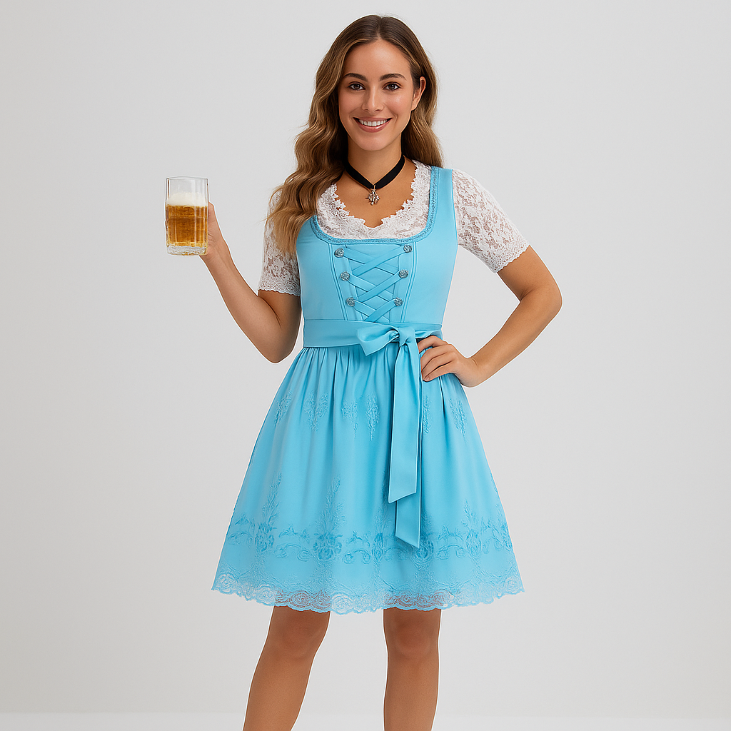 Dirndl Femme Festif – Robe Traditionnelle de Haute Qualité