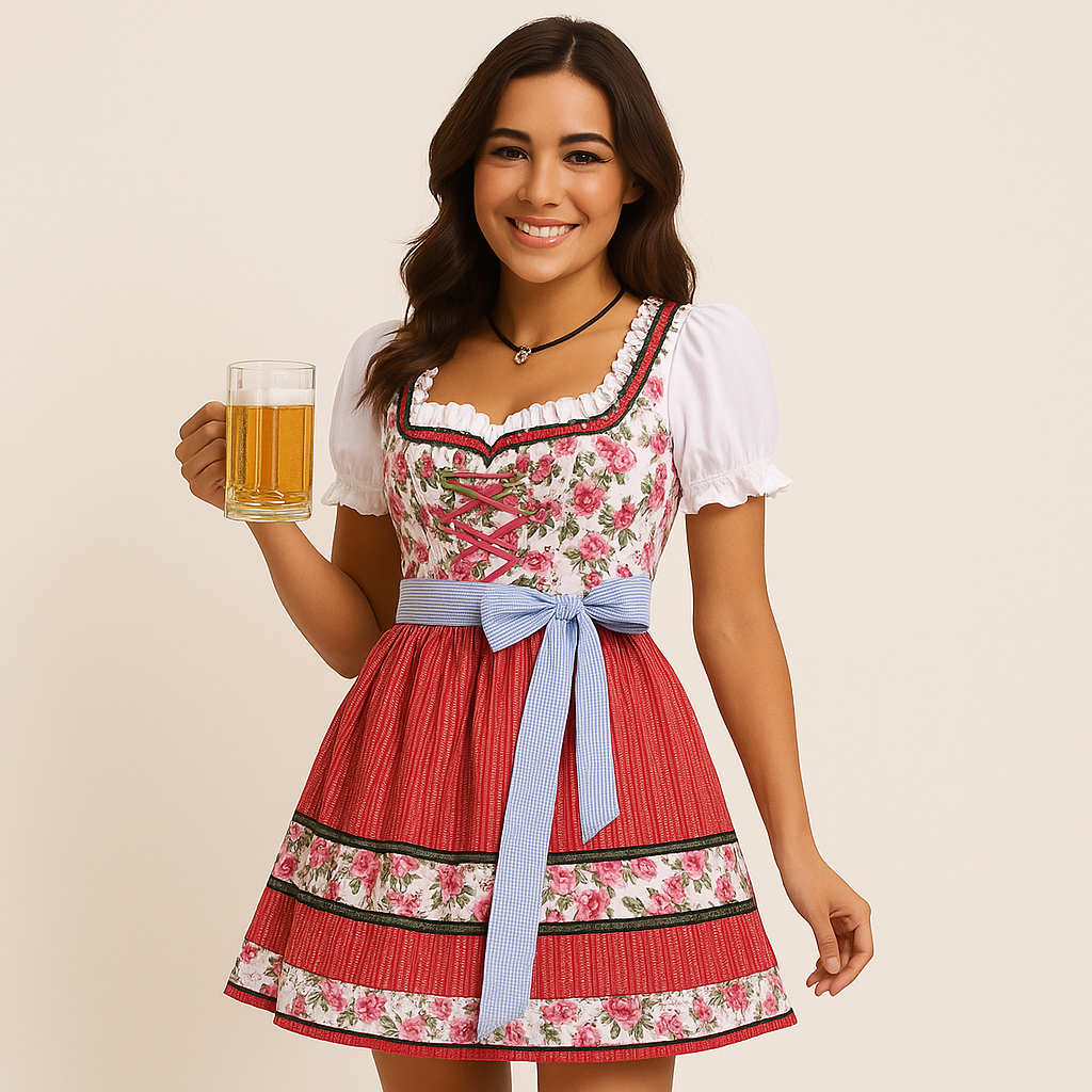 Dirndl Femme Festif – Robe Traditionnelle de Haute Qualité