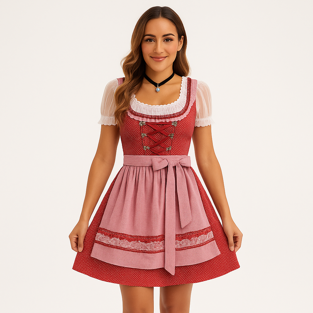 Dirndl Femme Festif – Robe Traditionnelle de Haute Qualité