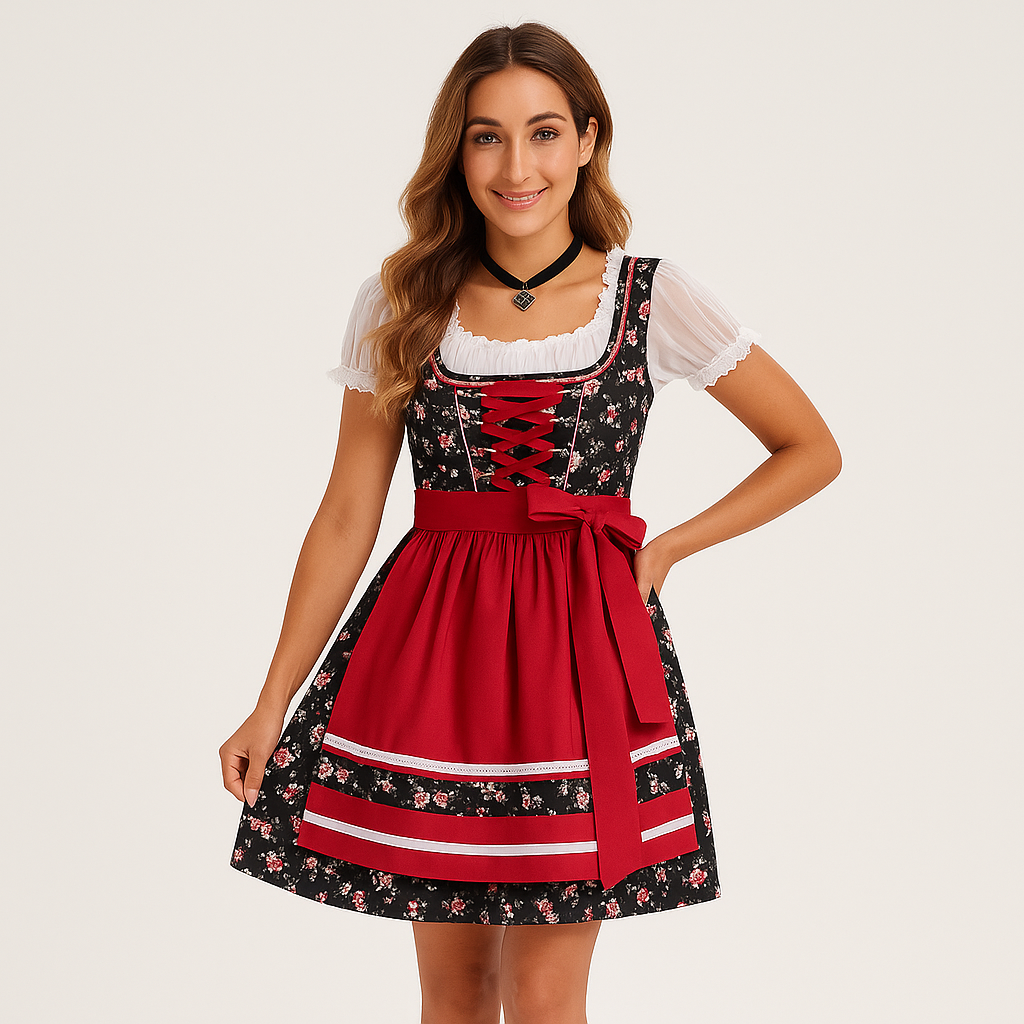 Dirndl Femme Festif – Robe Traditionnelle de Haute Qualité