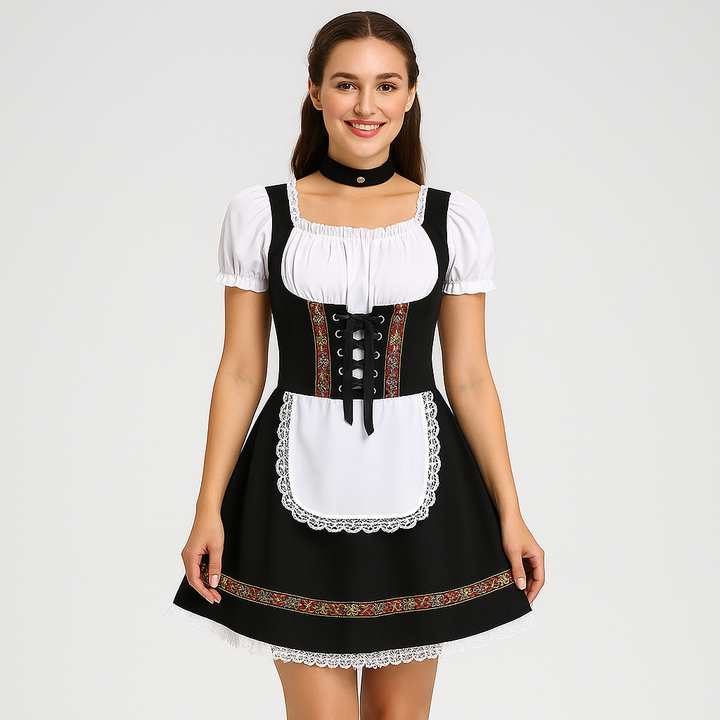 Robe Dirndl courte – Robe traditionnelle bavaroise pour femmes