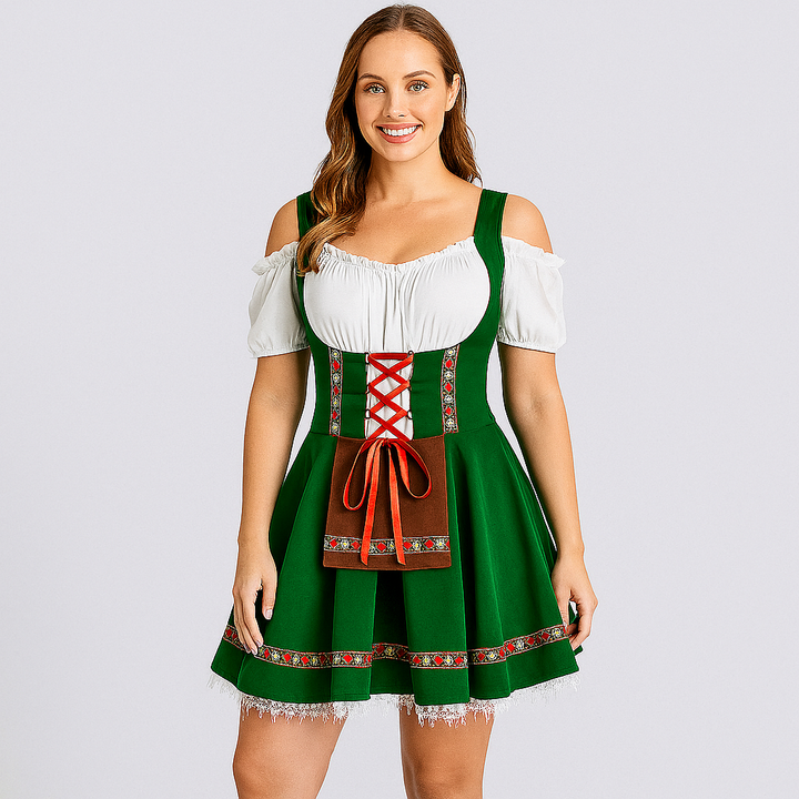 Robe Dirndl courte – Robe traditionnelle bavaroise pour femmes