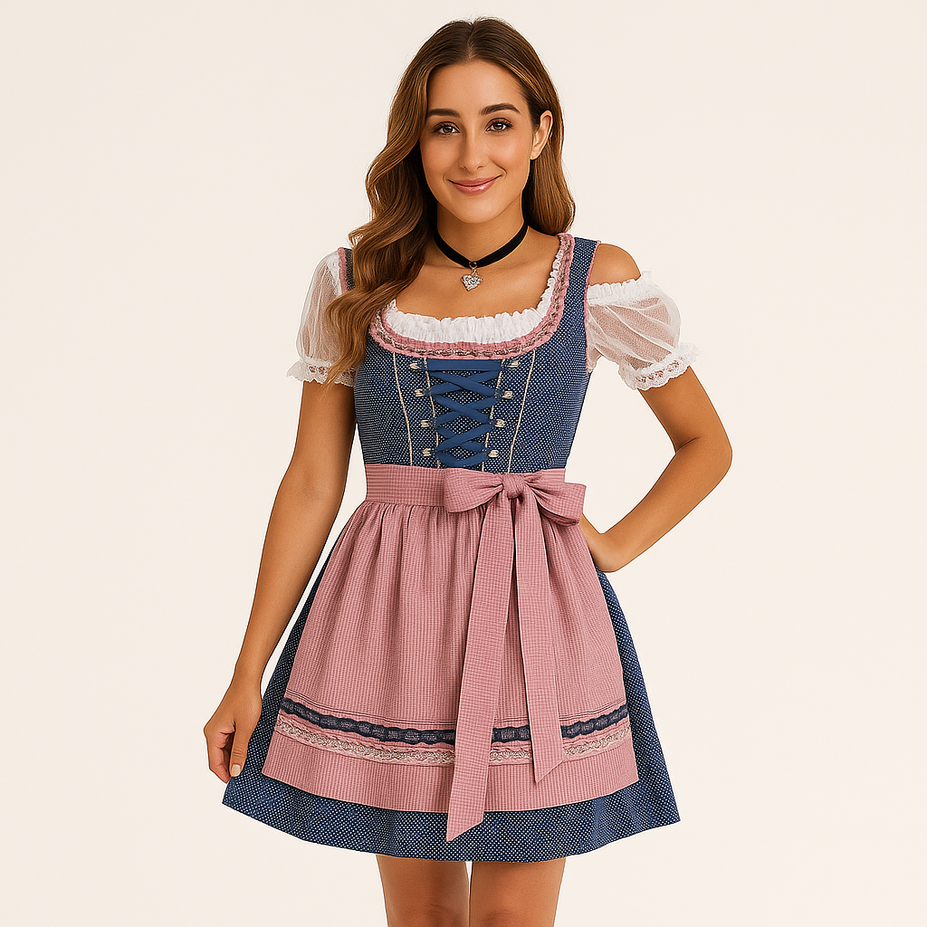 Dirndl Femme Festif – Robe Traditionnelle de Haute Qualité