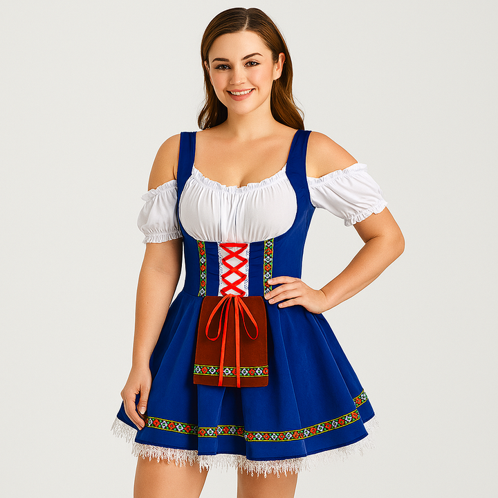 Robe Dirndl courte – Robe traditionnelle bavaroise pour femmes