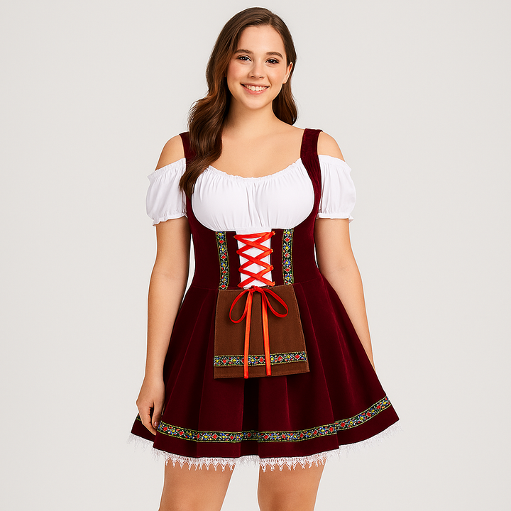 Robe Dirndl courte – Robe traditionnelle bavaroise pour femmes