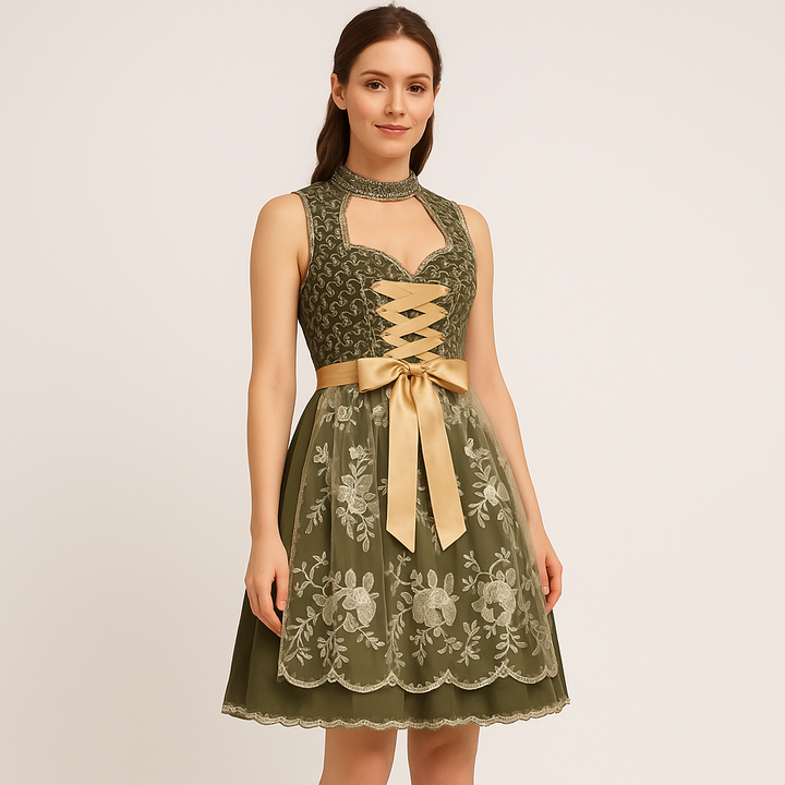 Dirndl Oktoberfest Femme – Avec Tablier