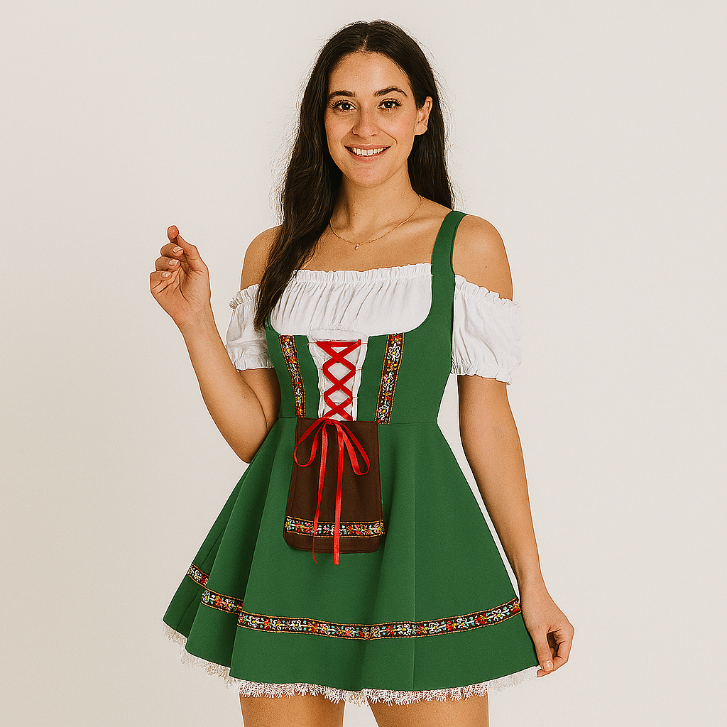 Costume Dirndl Femme – Idéal pour Oktoberfest & Soirées à Thème