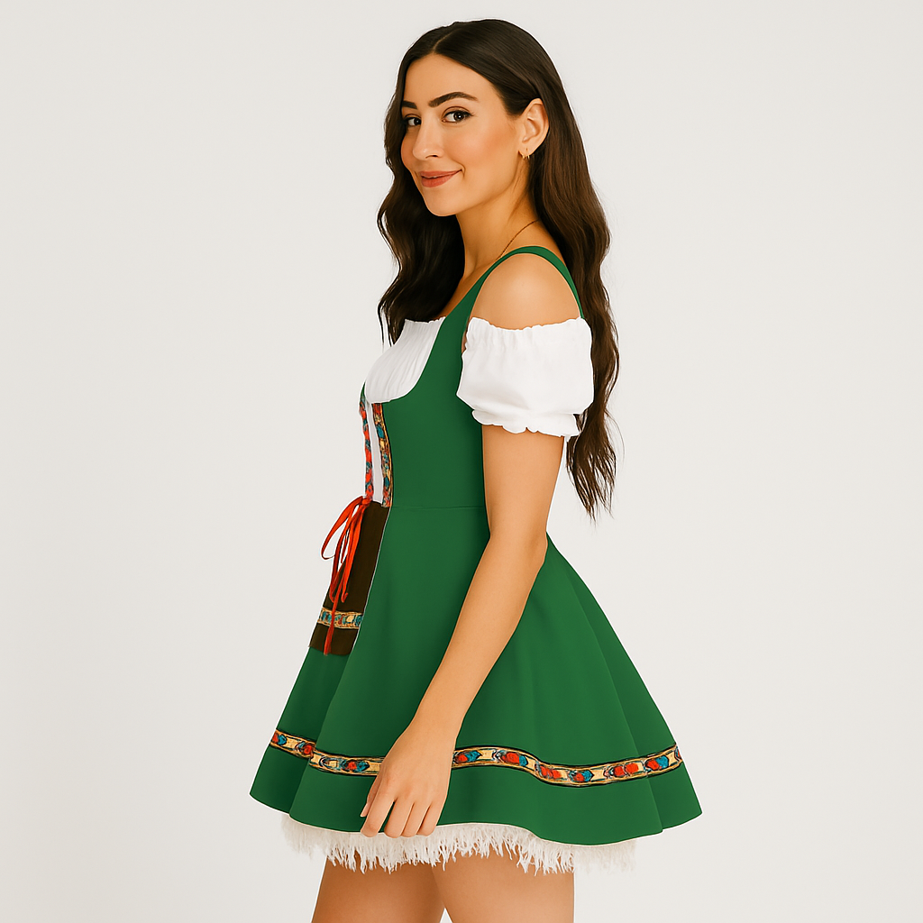 Costume Dirndl Femme – Idéal pour Oktoberfest & Soirées à Thème
