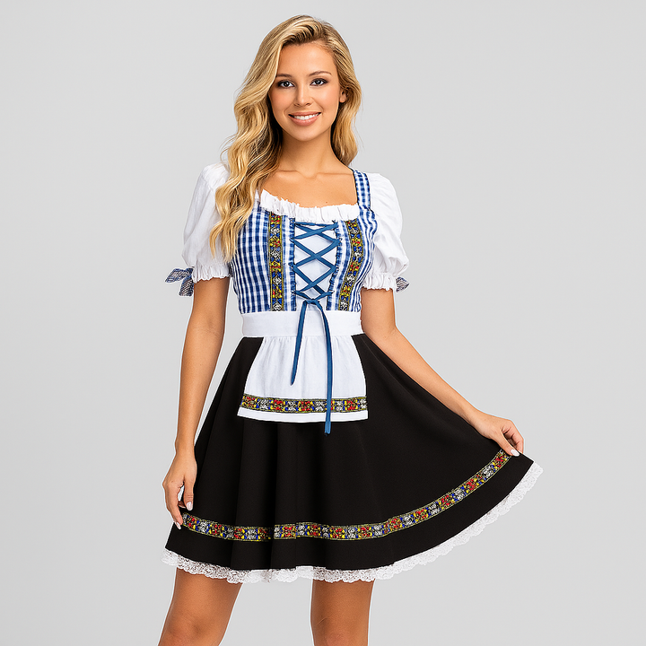 Dirndls Élégants pour Femmes – Avec Dentelle et Nœud au Dos dans le Style Traditionnel Bavarois