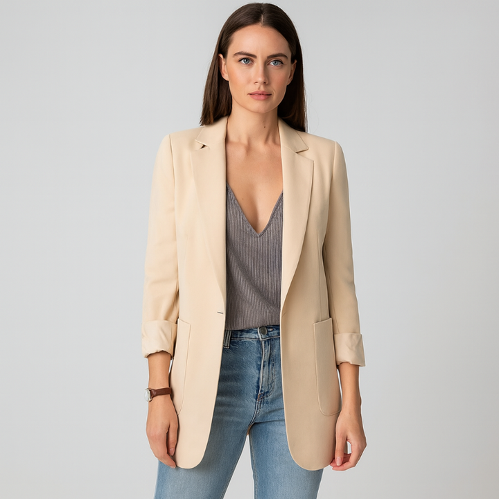 Blazer Long pour Femmes – Blazer Élégant pour des Tenues Stylées