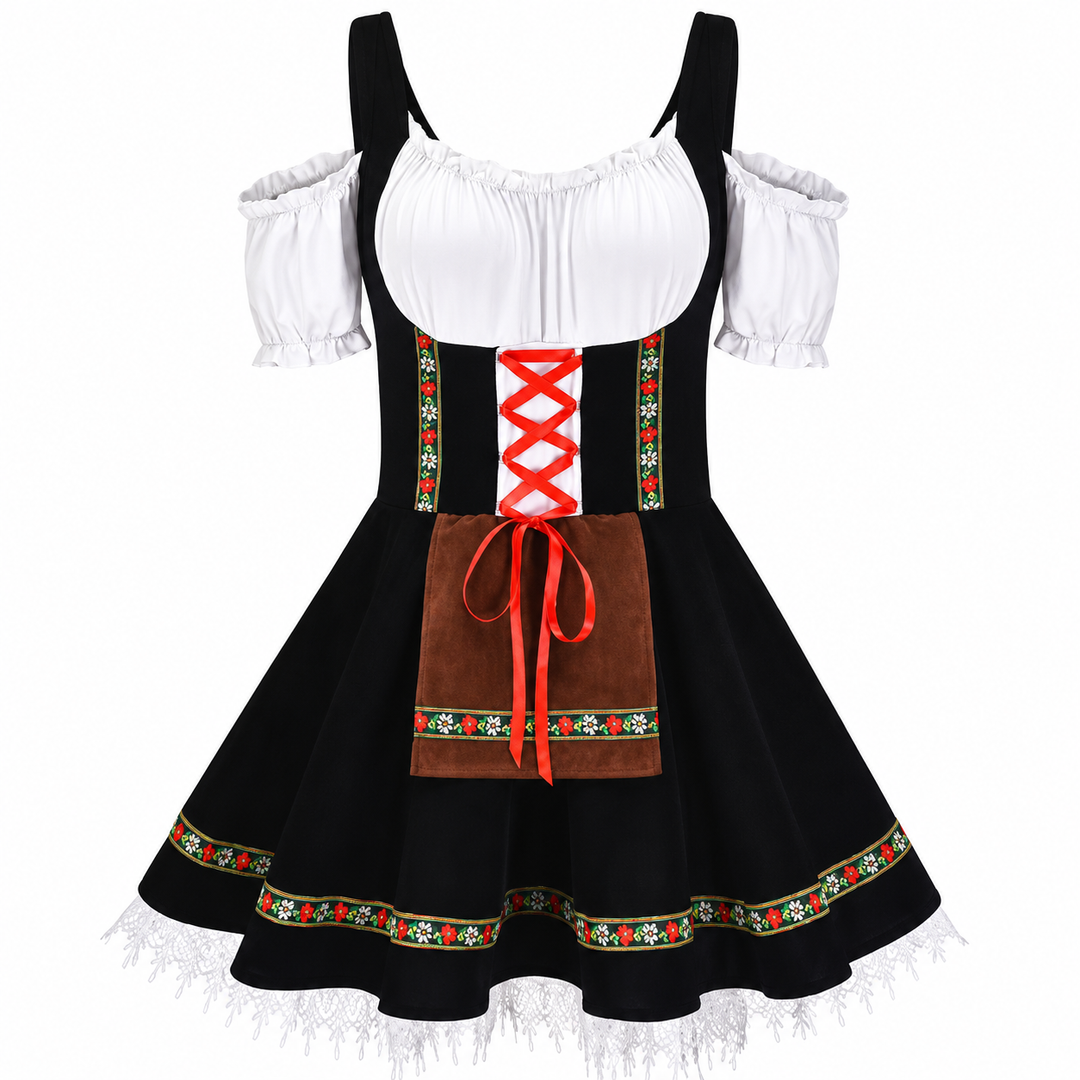 Leni | Dirndl avec tablier dans le style traditionnel