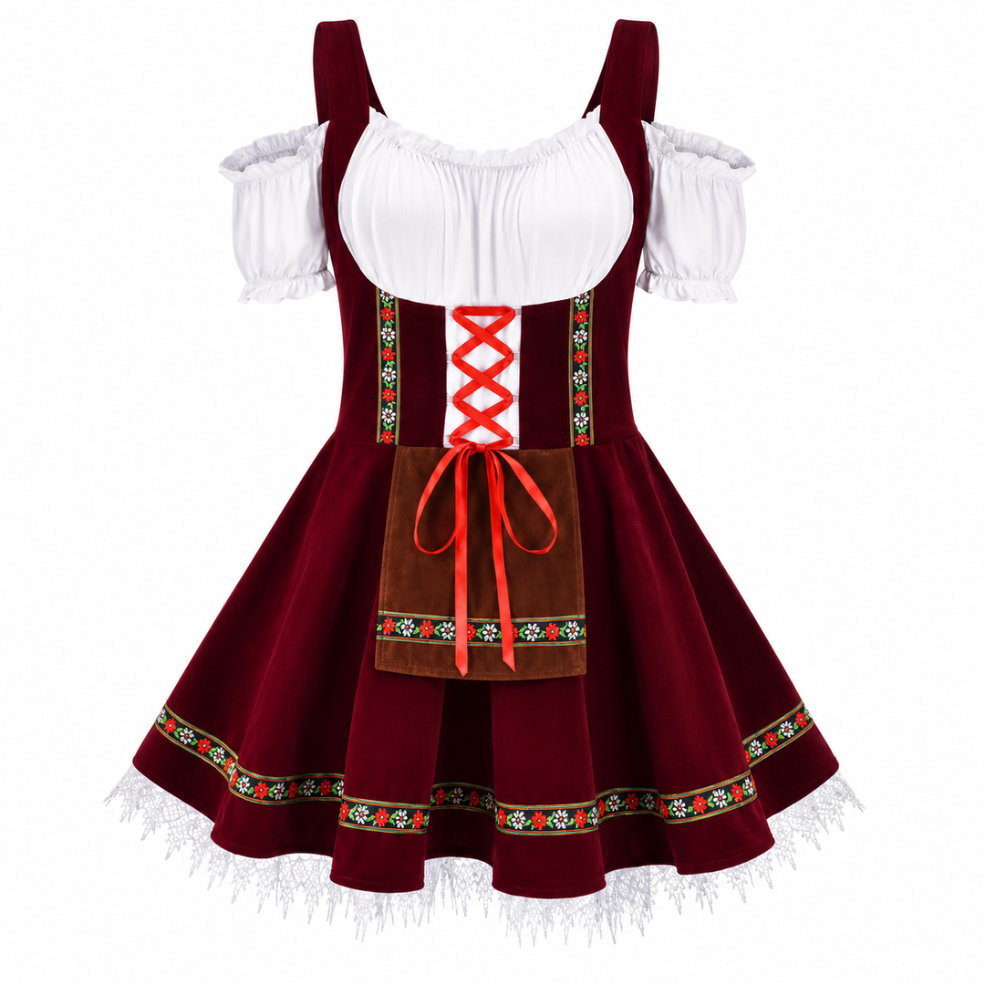 Leni | Dirndl avec tablier dans le style traditionnel
