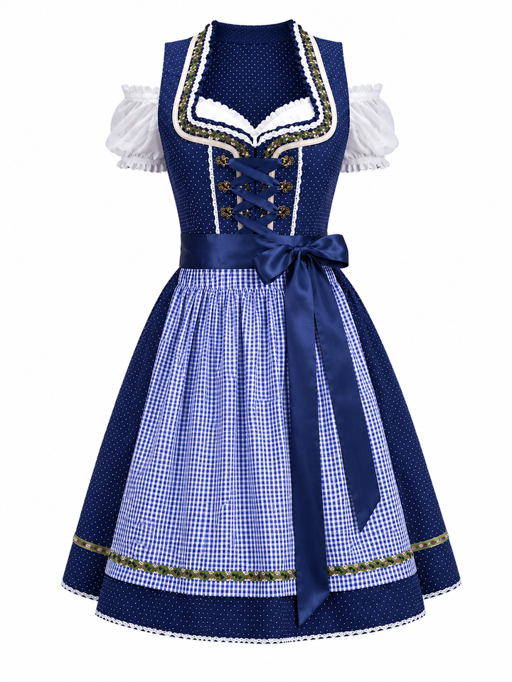Antonia | Dirndl Premium avec tablier dans le style traditionnel