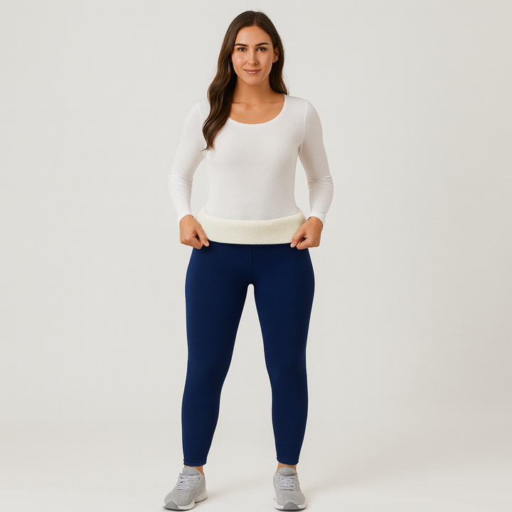 Selora | Leggings Thermo Douillets avec Doublure Sherpa pour Femmes