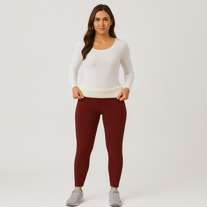 Selora | Leggings Thermo Douillets avec Doublure Sherpa pour Femmes