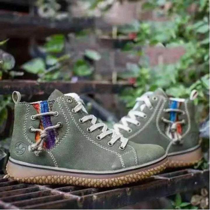 Bottes en cuir vintage pour femmes, élégantes, confortables et durables
