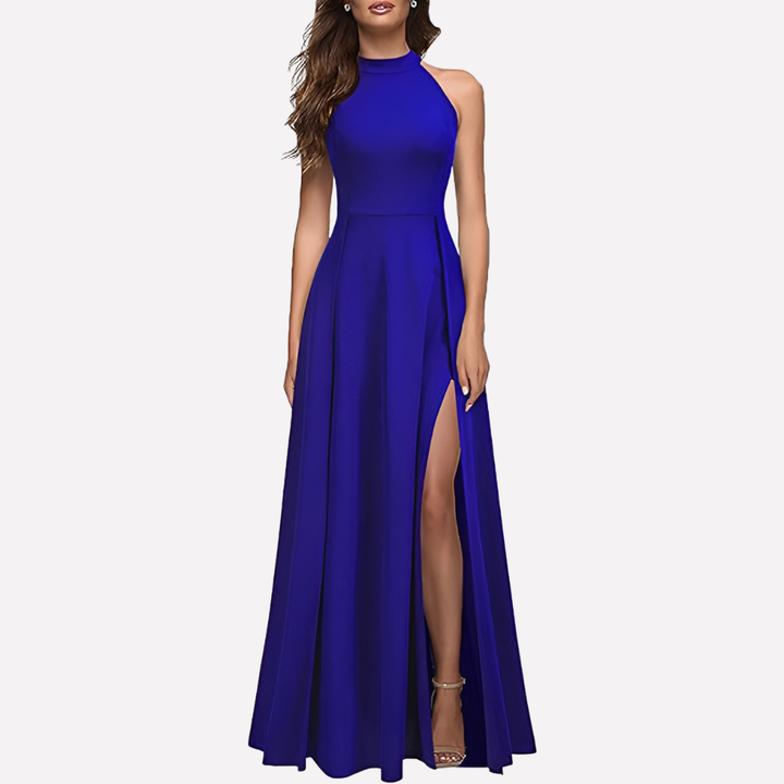 Dominique | Robe de soirée maxi formelle pour femmes avec fente latérale