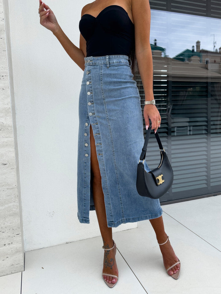 Chiara | Jupe en Jean Ajustée et Tendance