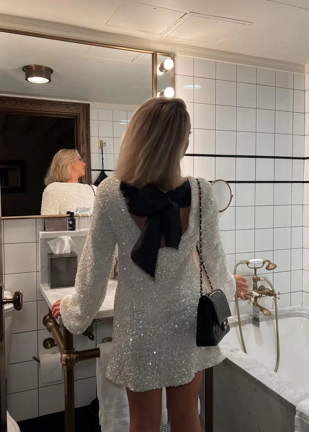 Theresa | Robe mini à structure nœud