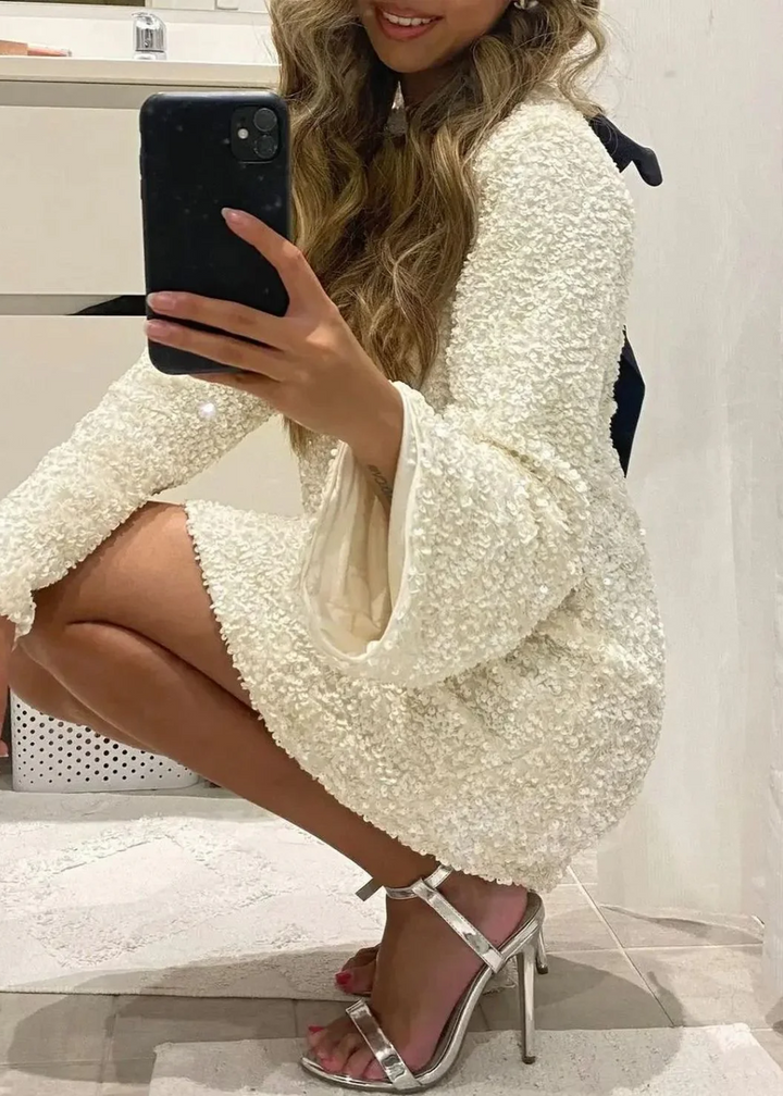 Theresa | Robe mini à structure nœud