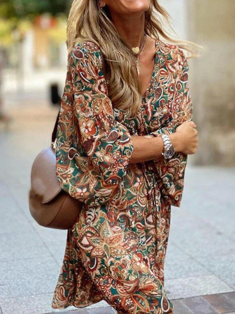 Claudia | Robe Minikleid Boho d'Été